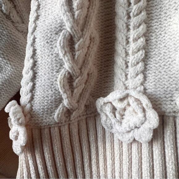 For Love & Lemons Martina Sweater | BNWT Cream Turtleneck | (Cropped Fit) - Picture 10 of 11